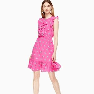Kate Spade Pink Hummingbird Dress